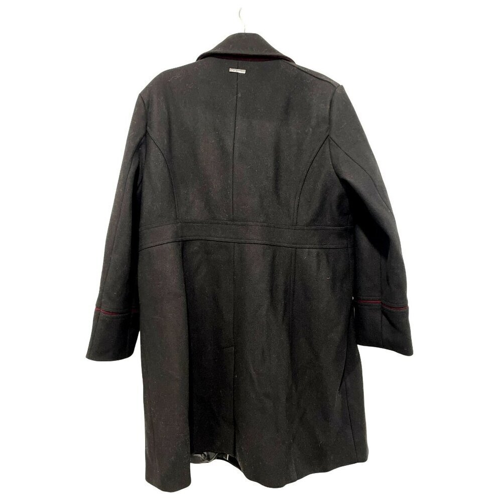 Vince Camuto $340 Black Wool Blend Double-Breasted Coat XXL NWT - Picture 4 of 6
